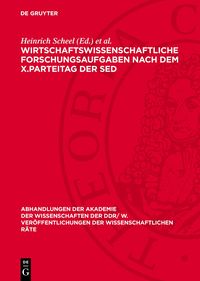 Produktbild: Wirtschaftswissenschaftliche Forschungsaufgaben nach dem X.Parteitag der SED
