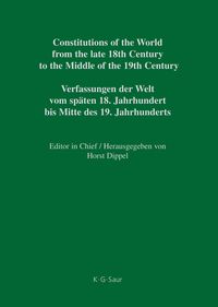 Produktbild: Constitutions of the World from the late 18th Century to the Middle... / Bavaria – Bremen