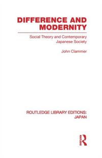Produktbild: Clammer, J: Difference and Modernity