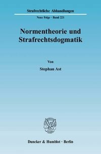 Produktbild: Normentheorie und Strafrechtsdogmatik.