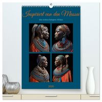 Produktbild: Inspiriert von den Massai, den stolzen Kriegern Afrikas (hochwertiger Premium Wandkalender 2026 DIN A2 hoch), Kunstdruck in Hochglanz
