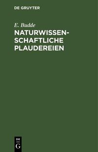 Produktbild: Naturwissenschaftliche Plaudereien