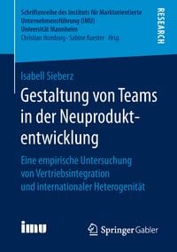 Produktbild: Gestaltung von Teams in der Neuproduktentwicklung