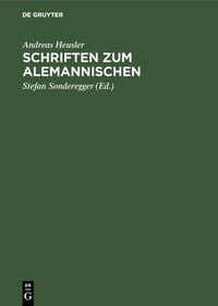 Produktbild: Schriften zum Alemannischen