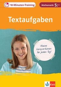 Produktbild: Klett 10-Minuten-Training Mathematik Textaufgaben 5. Klasse