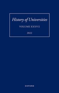 Produktbild: History of Universities: Volume XXXV / 2