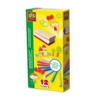 Produktbild: SES CREATIVE Kreide 12 Farben mit Schwamm 12 St&uuml;ck