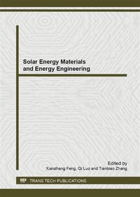Produktbild: Solar Energy Materials and Energy Engineering