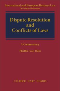 Produktbild: Dispute Resolution and Conflict of Laws