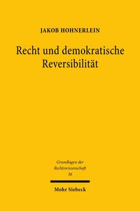 Produktbild: Recht und demokratische Reversibilit&auml;t