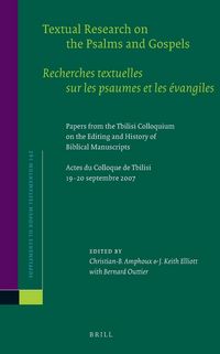 Produktbild: Textual Research on the Psalms and Gospels / Recherches Textuelles Sur Les Psaumes Et Les &Eacute;vangiles
