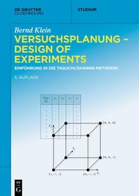 Produktbild: Versuchsplanung - Design of Experiments