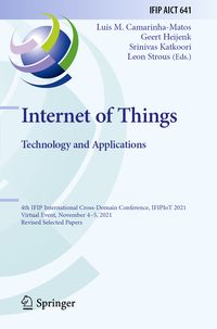 Produktbild: Internet of Things. Technology and Applications