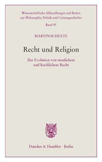 Produktbild: Recht und Religion.