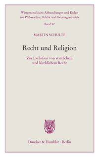 Produktbild: Recht und Religion.