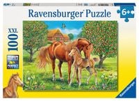 Bild vom Artikel Puzzle Ravensburger Pferdeglück auf der Wiese 100 Teile XXL vom Autor 