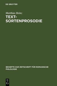 Produktbild: Textsortenprosodie