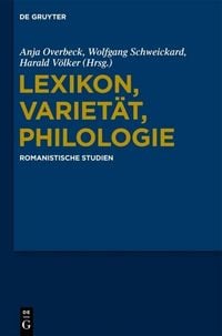 Produktbild: Lexikon, Variet&auml;t, Philologie