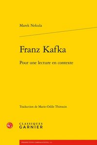 Produktbild: Franz Kafka : pour une lecture en contexte