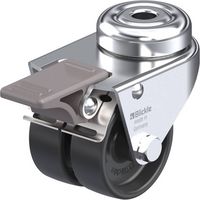 Produktbild: Blickle 276394 LMDA-POA 50G-FI Doppel-Lenkrolle Rad-Durchmesser: 50 mm Tragf&auml;higkeit (max.): 80 kg 1 St.