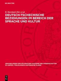Produktbild: Deutsch-tschechische Beziehungen im Bereich der Sprache und Kultur