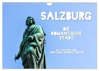 Produktbild: Salzburg, die romantische Stadt mit Zitaten von Wolfgang Amadeus Mozart (Wandkalender 2026 DIN A4 quer), CALVENDO Monatskalender