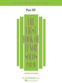 Produktbild: First Book of Tenor Solos - Part III