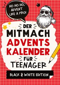 Produktbild: Der Mitmach-Adventskalender f&uuml;r Teenager M&auml;dchen & Jungs Black & White Edition
