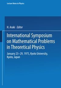 Produktbild: International Symposium on Mathematical Problems in Theoretical Physics