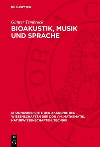 Produktbild: Bioakustik, Musik und Sprache