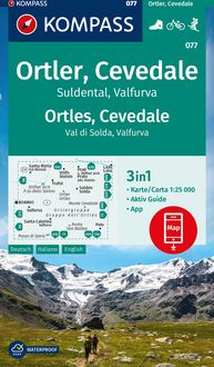 Bild vom Artikel KOMPASS Wanderkarte 077 Ortler, Cevedale, Suldental, Valfurva 1:25.000 vom Autor Kompass-Karten GmbH
