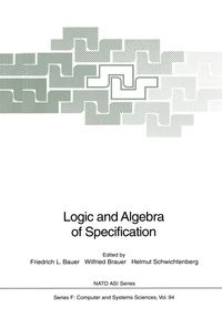 Produktbild: Logic and Algebra of Specification