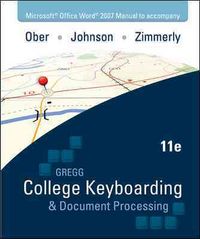 Produktbild: Gregg College Keyboarding & Document Processing, Kit 2: Lessons 61-120, Word 2007 [With Student Word Manual and Easel and Software Registration Card]