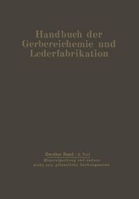 Produktbild: Mineralgerbung und andere nicht rein pflanzliche Gerbungsarten