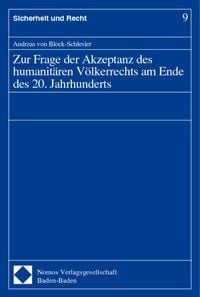 Produktbild: Zur Frage der Akzeptanz des humanit&auml;ren V&ouml;lkerrechts am Ende des 20. Jahrhunderts