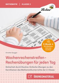 Produktbild: Wochenrechenstreifen - Rechen&uuml;bungen f&uuml;r jeden Tag