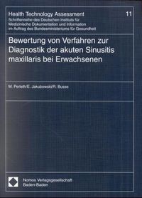 Produktbild: Bewertung von Verfahren zur Diagnostik der akuten Sinusitis maxillaris bei Erwachsenen
