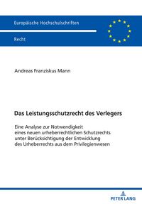Produktbild: Das Leistungsschutzrecht des Verlegers