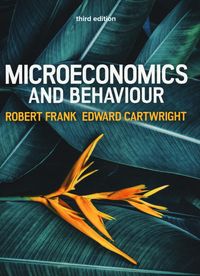 Produktbild: Cartwright, E: Microeconomics and Behaviour