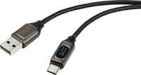 Produktbild: Renkforce USB-Kabel USB 2.0 USB-A Stecker, USB-C&reg; Stecker 0.50 m Silber (metallic) RF-6249500
