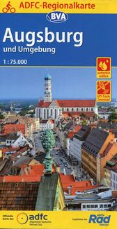 Bild vom Artikel ADFC-Regionalkarte Augsburg und Umgebung mit Tagestouren-Vorschlägen, 1:75.000, reiß- und wetterfest, GPS-Tracks Download vom Autor 