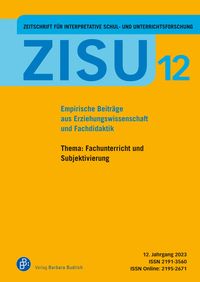Produktbild: ZISU 12, 2023 - Zeitschrift f&uuml;r interpretative Schul- und Unterrichtsforschung