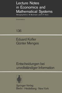Produktbild: Entscheidungen bei unvollst&auml;ndiger Information