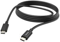 Produktbild: Hama USB-Ladekabel USB 2.0 USB-C&reg; Stecker, USB-C&reg; Stecker 3.00 m Schwarz 00201593