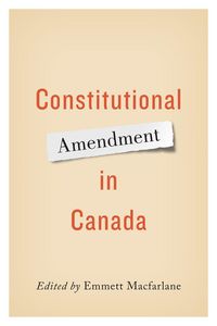Produktbild: Constitutional Amendment in Canada