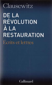 Produktbild: De la R&eacute;volution a la Restauration. Ecrits et lettres