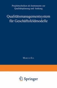 Produktbild: Qualit&auml;tsmanagementsystem f&uuml;r Gesch&auml;ftsfeldmodelle