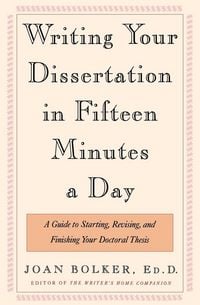 Produktbild: Writing Your Dissertation in Fifteen Minutes a Day