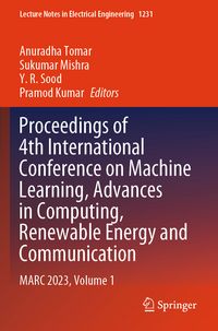 Produktbild: Proceedings of 4th International Conference on Machine Learning, Advances in Computing, Renewable Energy and Communication