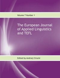 Produktbild: The European Journal of Applied Linguistics and TEFL Volume 7 Number 1
